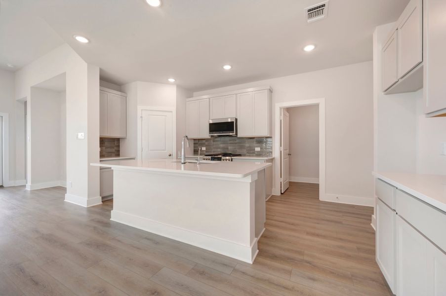 Furnished interior view inside a new home in The Meadows, Denton (Image 8).