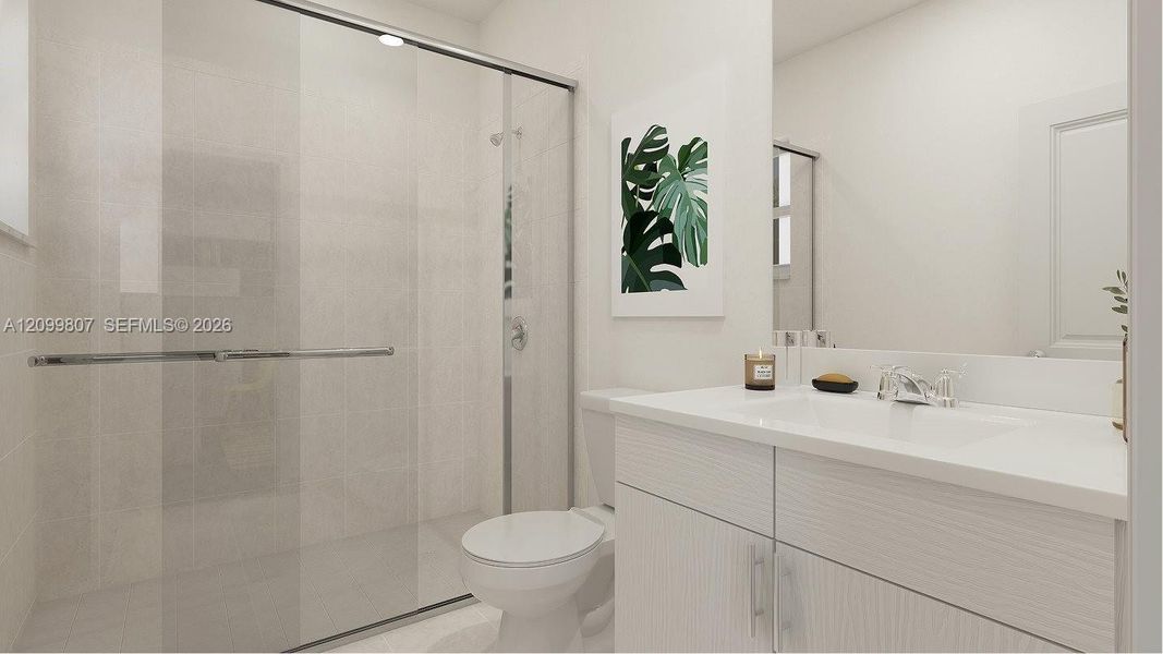 Furnished interior view inside a new home in Wildwood Groves, Miami (Image 6).