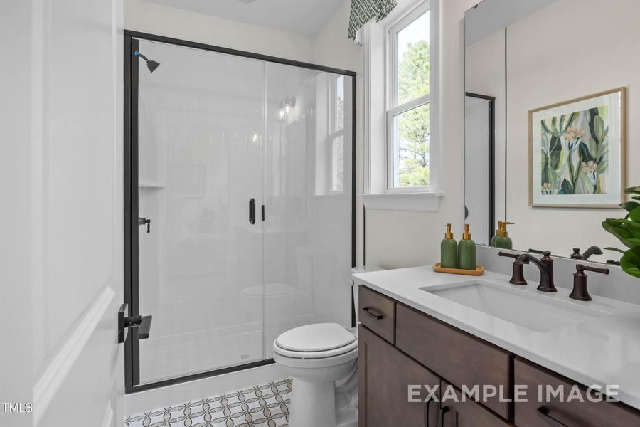 Furnished interior view inside a new home in Tobacco Road, Angier (Image 27).