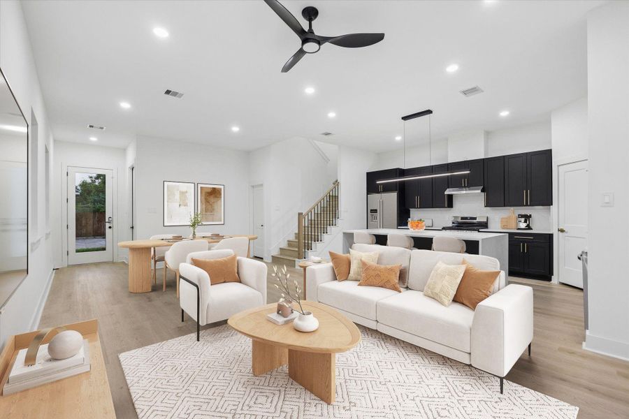 Furnished interior view inside a new home in , Houston (Image 9). Furnished interior view inside a new home in , Houston (Image 9).