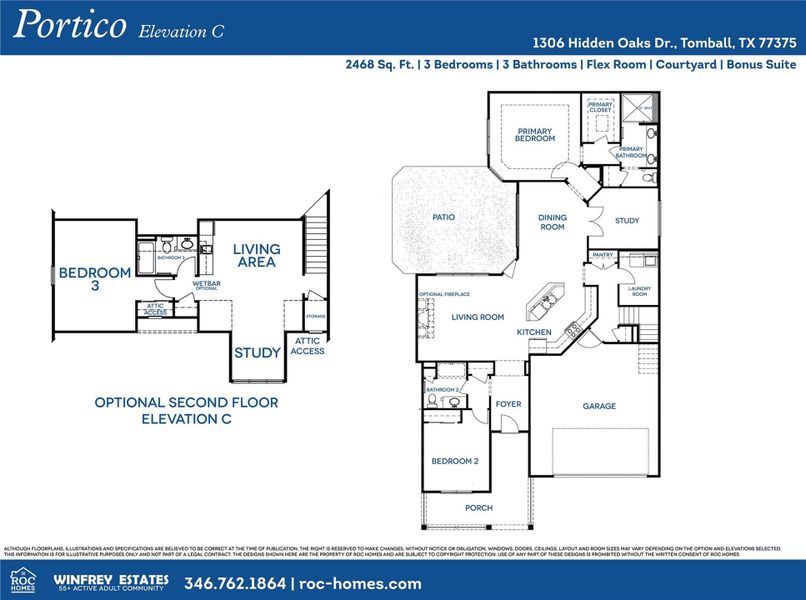 The Portico's layout is designed for convenience and accessibblity for everyone.