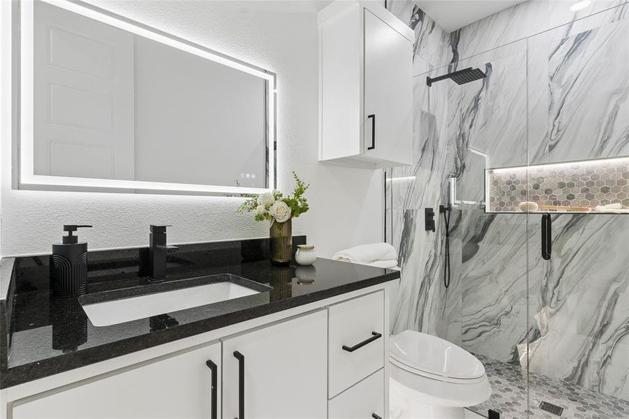 Furnished interior view inside a new home in , Dallas (Image 16).