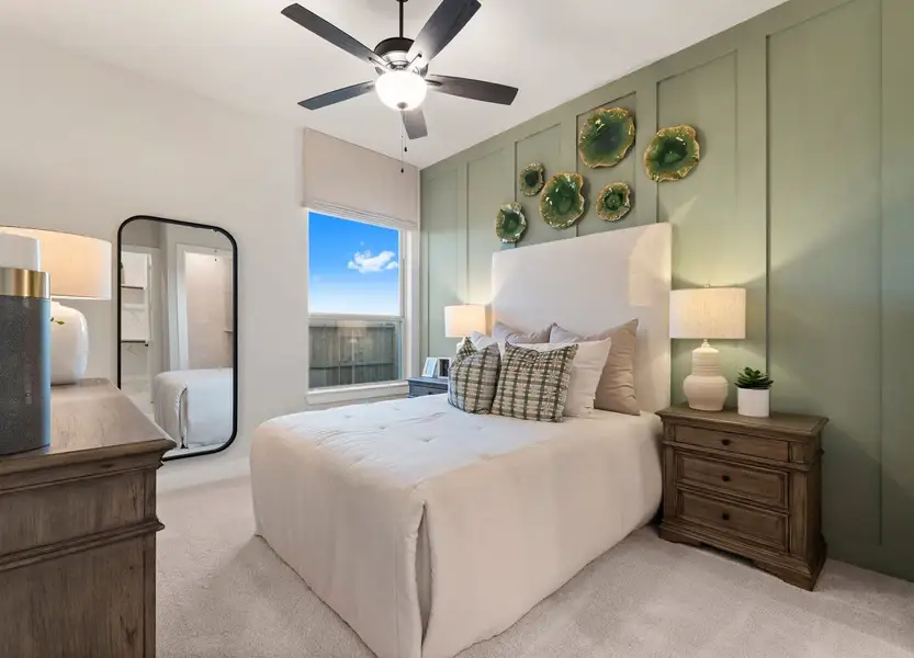 Furnished interior view inside a new home in Fulshear Lakes Gardens, Fulshear (Image 10). Furnished interior view inside a new home in Fulshear Lakes Gardens, Fulshear (Image 10).