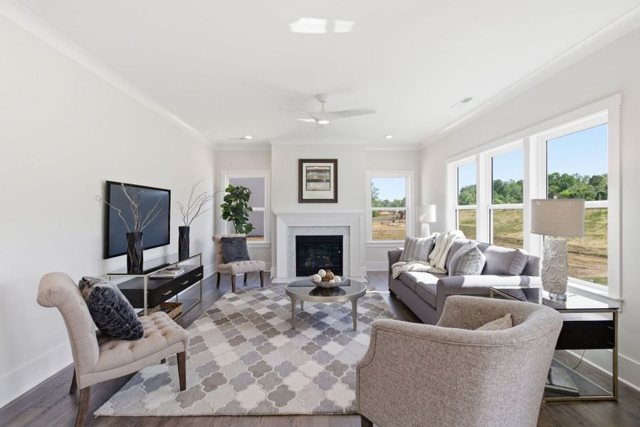 Furnished interior view inside a new home in Parc Northwest, Elon (Image 13).