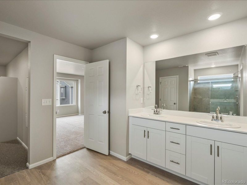 Furnished interior view inside a new home in Buffalo Highlands: The Canyon Collection, Commerce City (Image 7). Furnished interior view inside a new home in Buffalo Highlands: The Canyon Collection, Commerce City (Image 7).