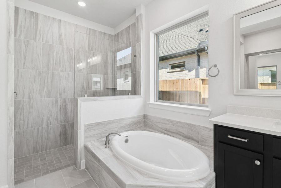 Furnished interior view inside a new home in Meridiana 55' Homesites, Manvel (Image 11).