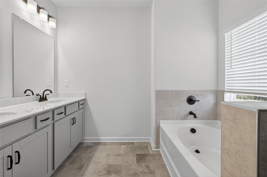 Furnished interior view inside a new home in Sanders Park, Austell (Image 12).