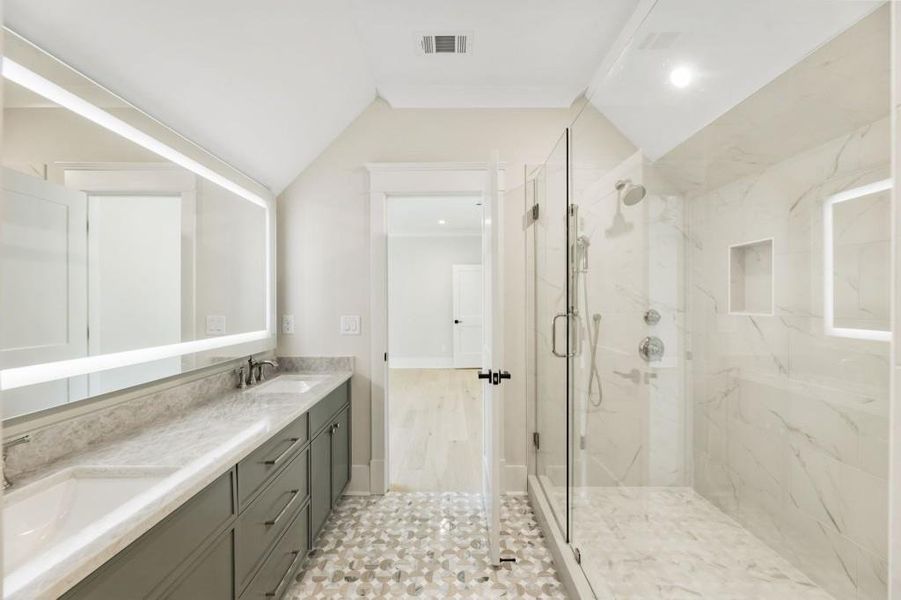 Furnished interior view inside a new home in , Alpharetta (Image 7).