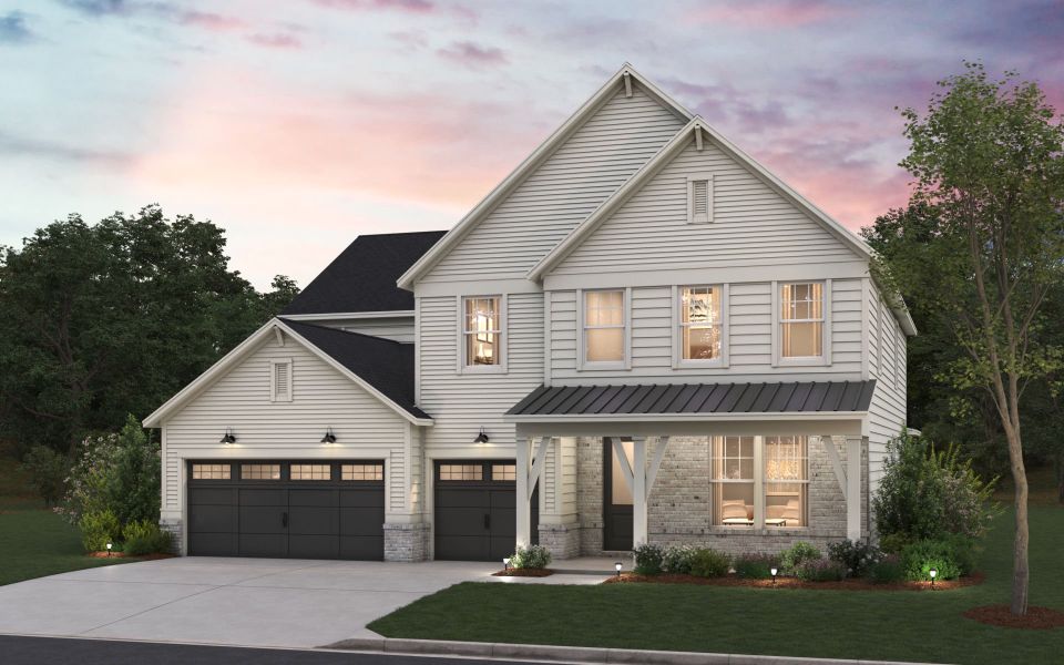 Representative exterior photo of a completed home built from the Oakhurst by Pulte Homes in Bristol, Dawsonville, GA (Image 9).