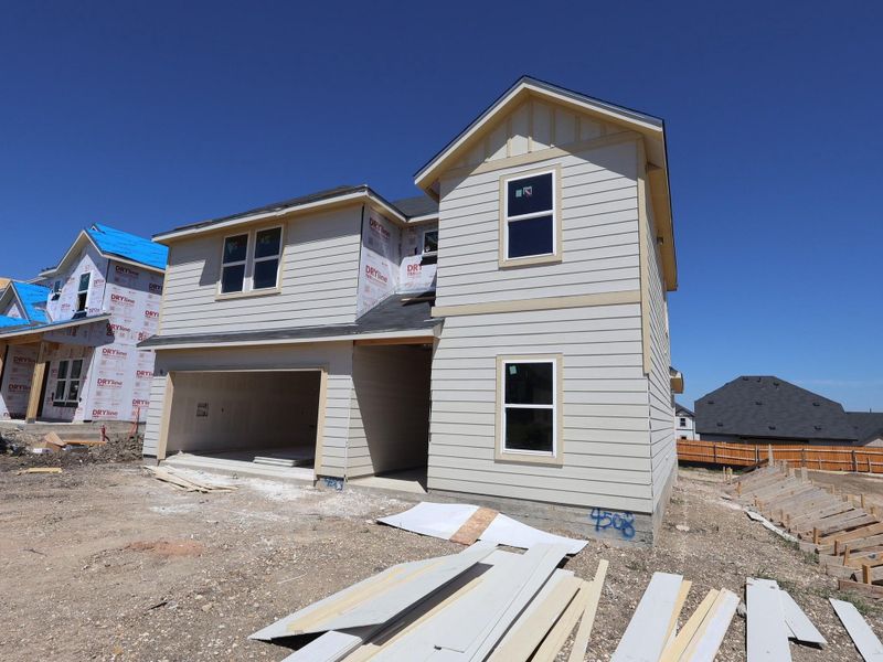 In-progress construction of a new home in Cascades at Onion Creek, Austin, TX (Image 9).
