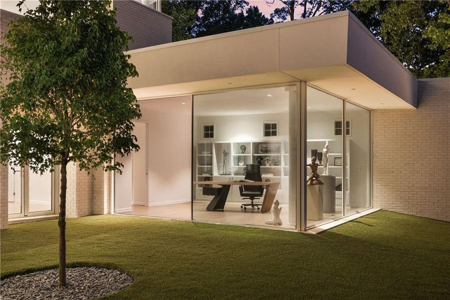 Exterior details and patio area of a home in , Atlanta (Image 41).