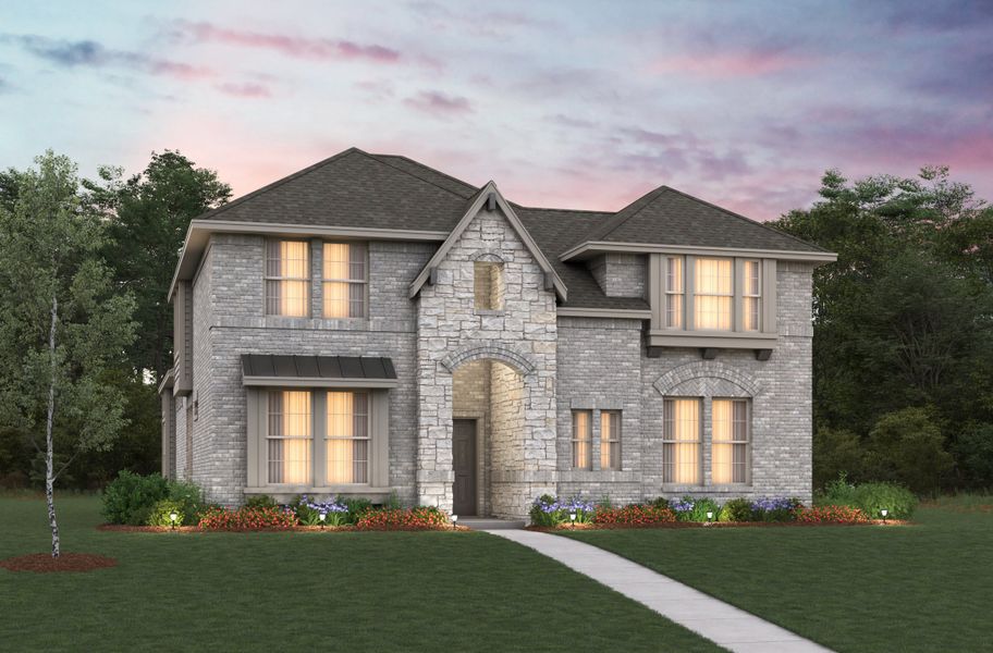 Representative exterior photo of a completed home built from the Richland by Beazer Homes in Goodland: Crossings 50', Midlothian, TX (Image 15).