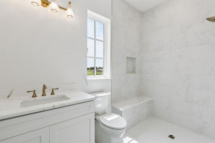 ADA compliant doors in this bedroom suite located by the porte cochere entrance.