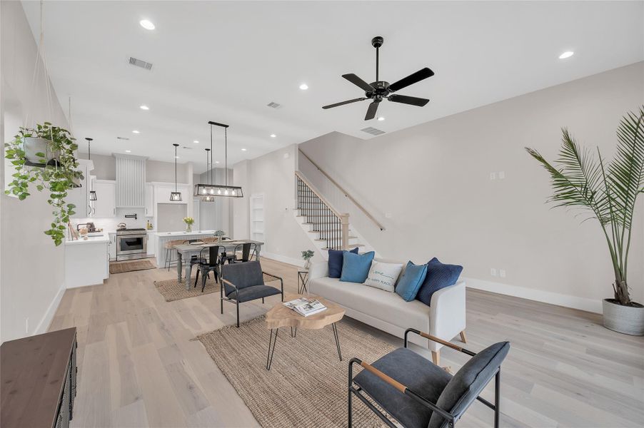 Furnished interior view inside a new home in , Houston (Image 6).