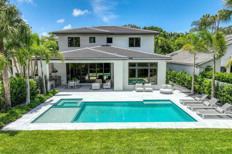 Front exterior of a new home in , Palm Beach Gardens, FL, highlighting curb appeal (Image 25).