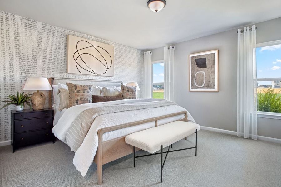 Representative furnished interior of a home built from the 1446 Modeled by KB Home in Birchwood Trails, Fuquay Varina (Image 5).