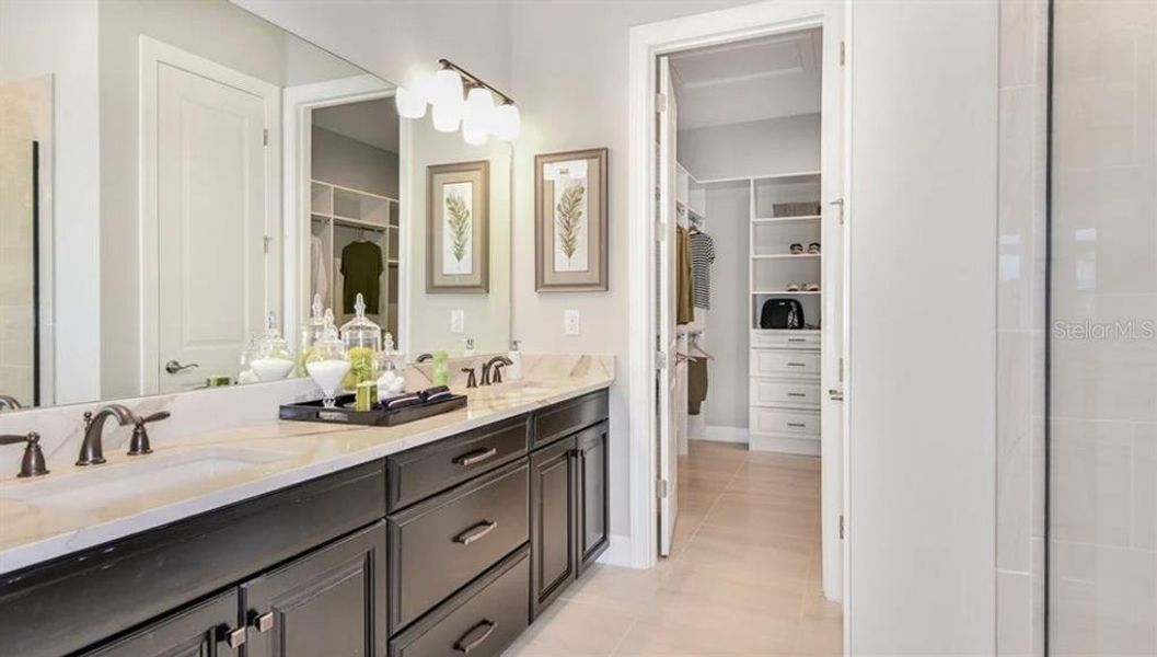 Furnished interior view inside a new home in Esplanade at Skye Ranch, Sarasota (Image 11).
