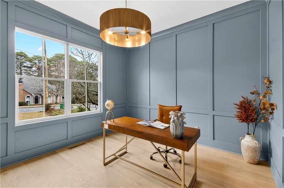 Furnished interior view inside a new home in , Atlanta (Image 8). Furnished interior view inside a new home in , Atlanta (Image 8).