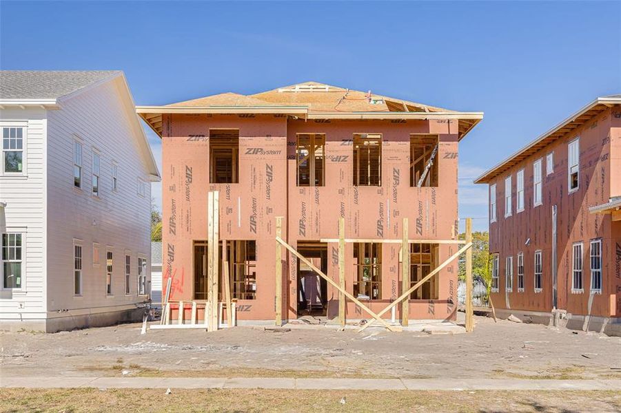 In-progress construction of a new home in , St. Petersburg, FL (Image 6).
