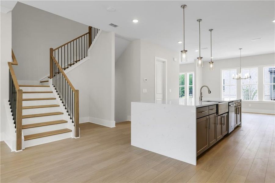 Furnished interior view inside a new home in Echo Park, Suwanee (Image 11). Furnished interior view inside a new home in Echo Park, Suwanee (Image 11).