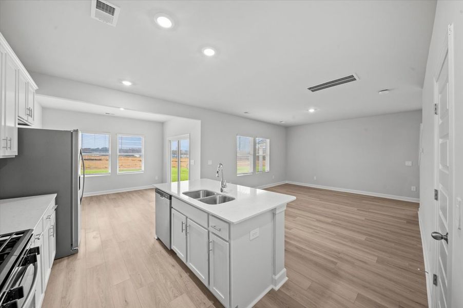 Furnished interior view inside a new home in The Farm at Wells Creek - Heritage Collection, Gray Court (Image 7).