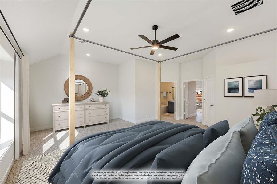 Furnished interior view inside a new home in Coyote Crossing, Godley (Image 10).