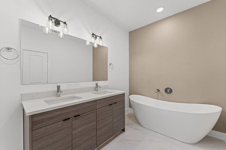 Furnished interior view inside a new home in , Houston (Image 19).