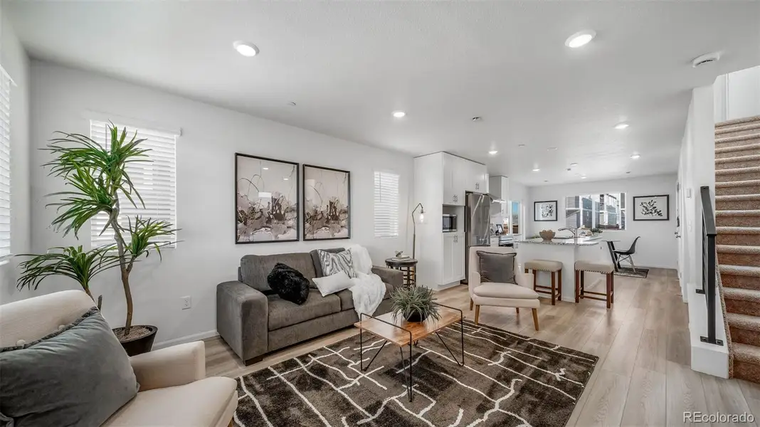 Furnished interior view inside a new home in , Commerce City (Image 8).