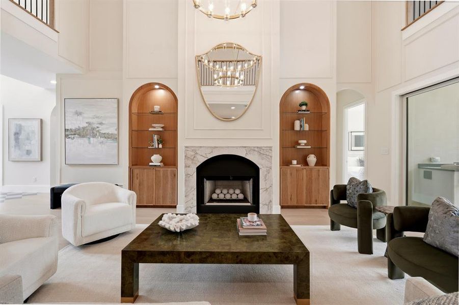 Furnished interior view inside a new home in , Dallas (Image 18). Furnished interior view inside a new home in , Dallas (Image 18).
