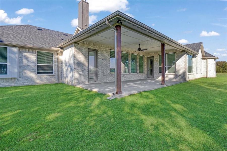 Exterior details and patio area of a home in , Sherman (Image 2). Exterior details and patio area of a home in , Sherman (Image 2).