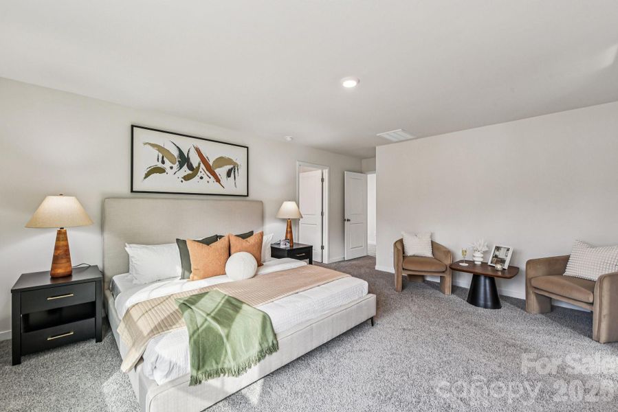 Furnished interior view inside a new home in Reedy Creek Preserve, Charlotte (Image 13).