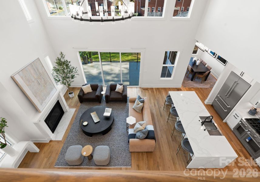 Furnished interior view inside a new home in , Charlotte (Image 5).