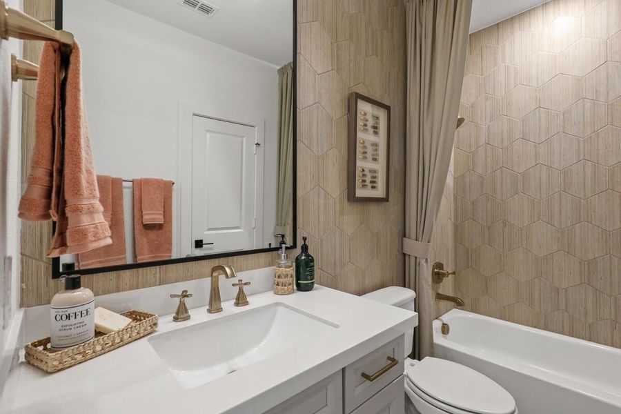 Furnished interior view inside a new home in , Todd Mission (Image 10).