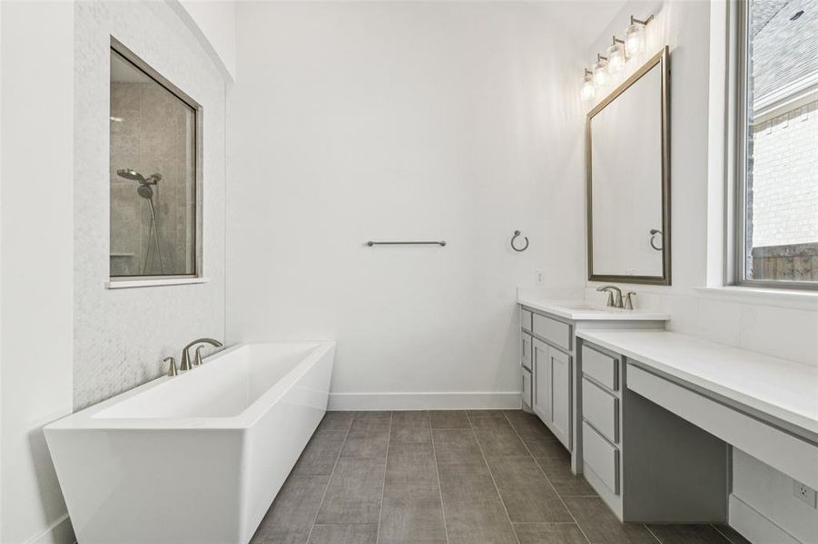 Furnished interior view inside a new home in , Aubrey (Image 13).