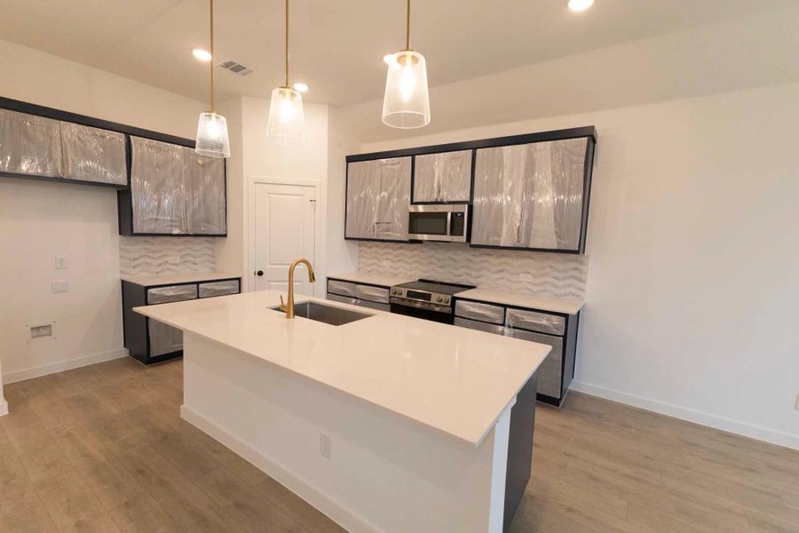 Kitchen Construction Progress featuring the Sapphire Collection