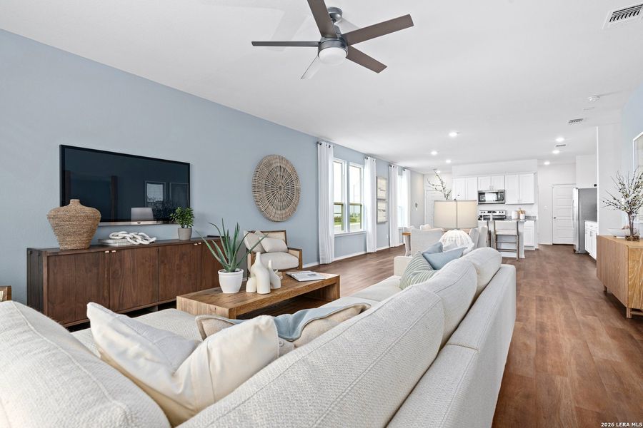 Furnished interior view inside a new home in , New Braunfels (Image 20).