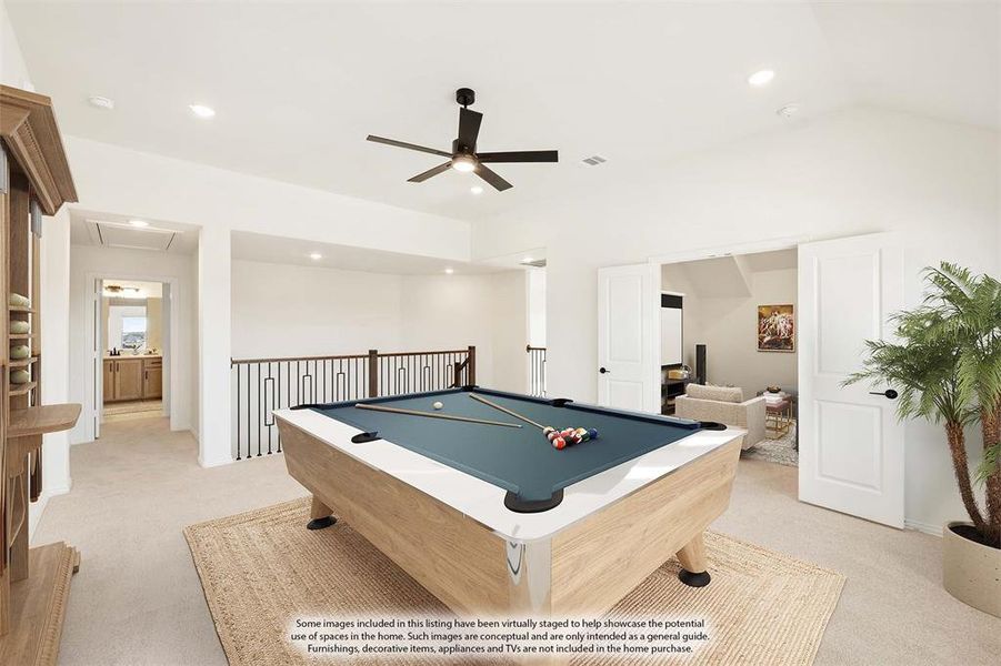 Furnished interior view inside a new home in Willow Wood, McKinney (Image 15).