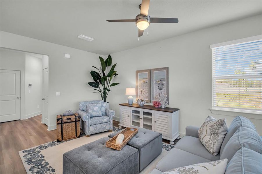 Furnished interior view inside a new home in Emerald Fields, Hudson (Image 10).