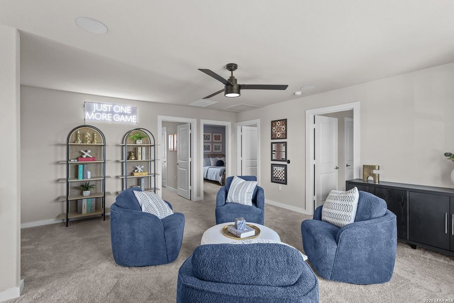 Furnished interior view inside a new home in Lone Oak, San Antonio (Image 27). Furnished interior view inside a new home in Lone Oak, San Antonio (Image 27).