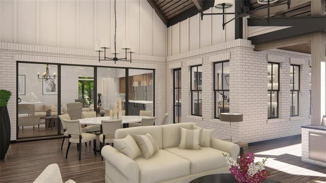 Furnished interior view inside a new home in , Woodstock (Image 29).