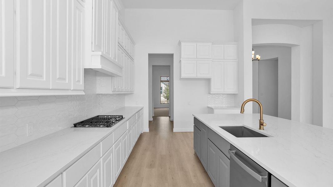 Furnished interior view inside a new home in Fulshear Lakes 80', Fulshear (Image 6).