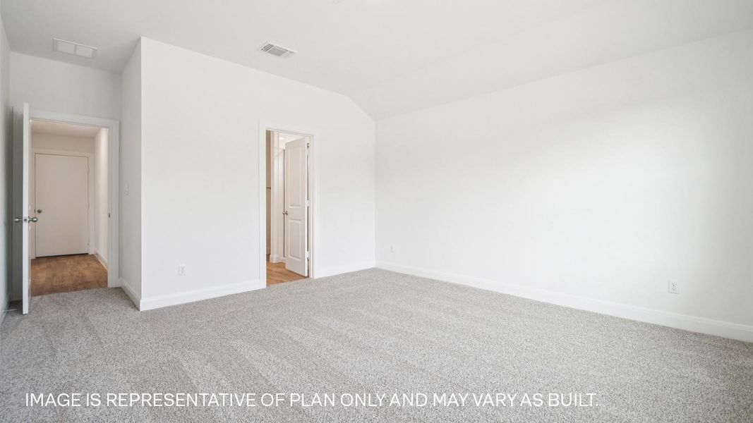 Representative unfurnished interior of a home built from the The Hudson by D.R. Horton in Railhead, Cedar Creek (Image 24).