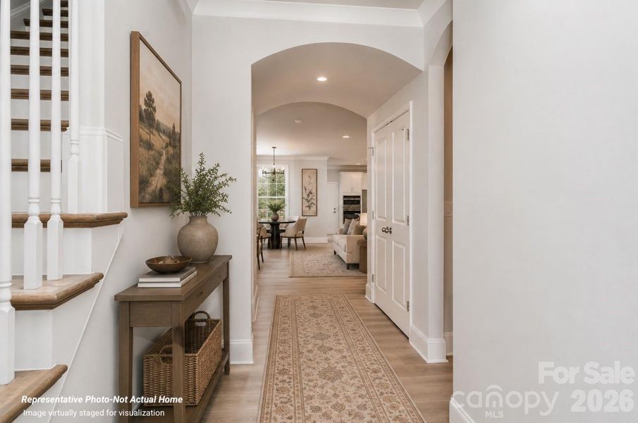 Foyer-Merlot-Virtually Staged