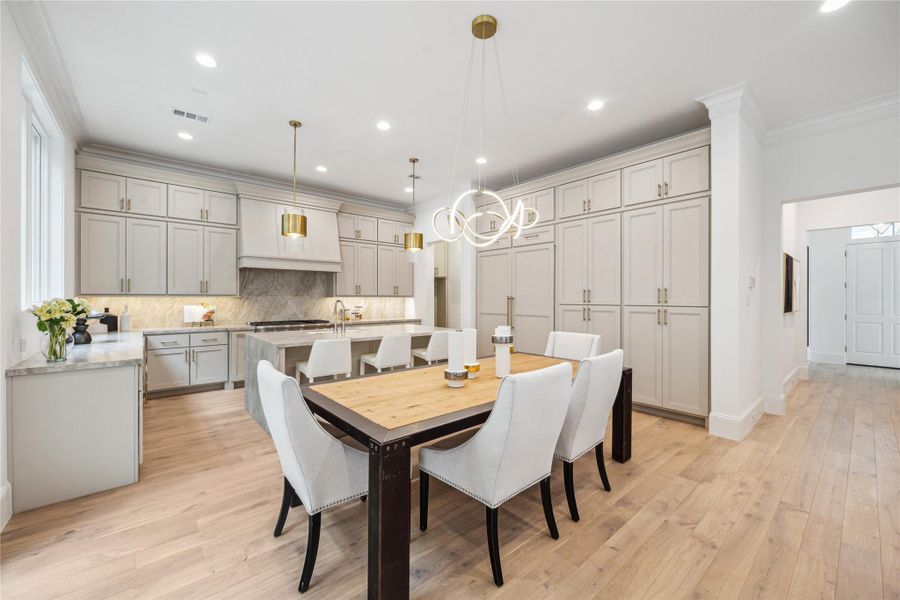 Kitchen features custom Benedettini cabinetry throughout. Kitchen features custom Benedettini cabinetry throughout.