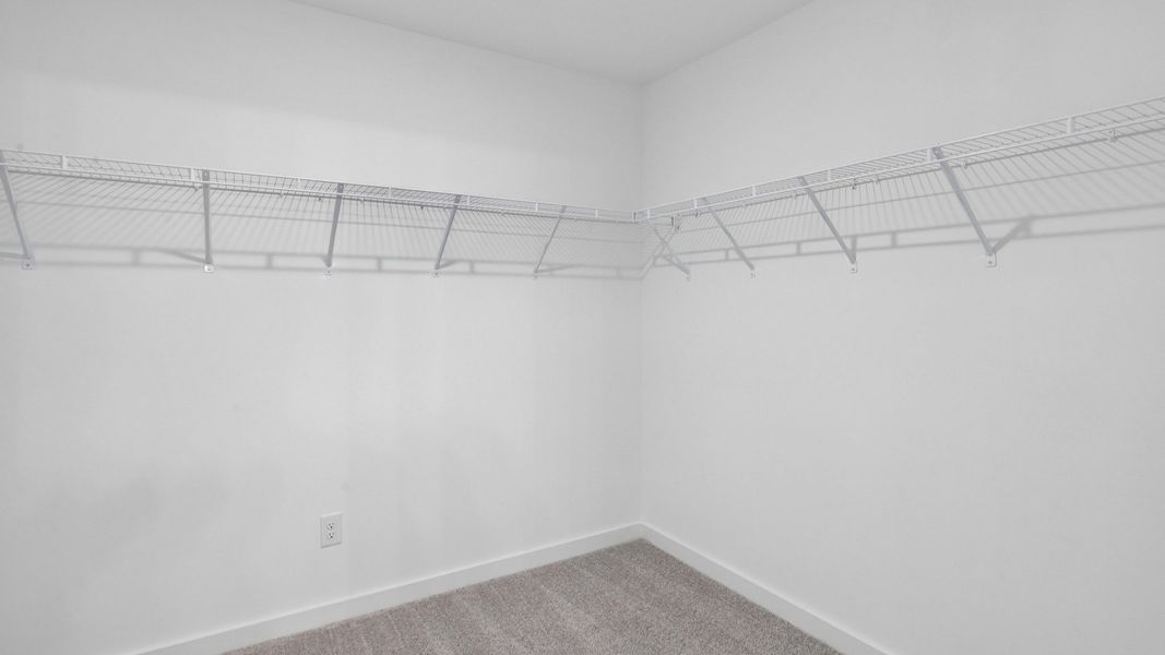Closet with shelving