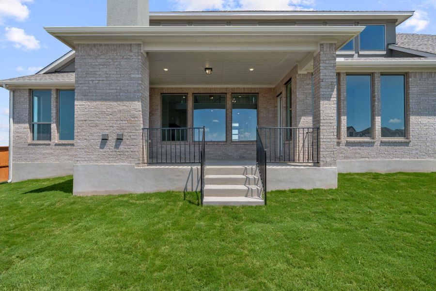 Rear of Home and Private Backyard Rear of Home and Private Backyard