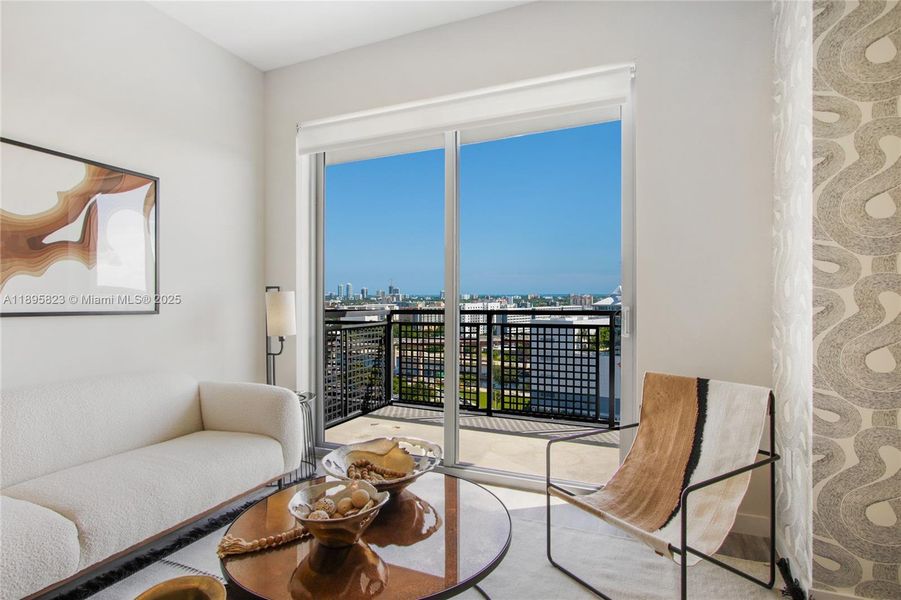 Furnished interior view inside a new home in , Miami (Image 7).
