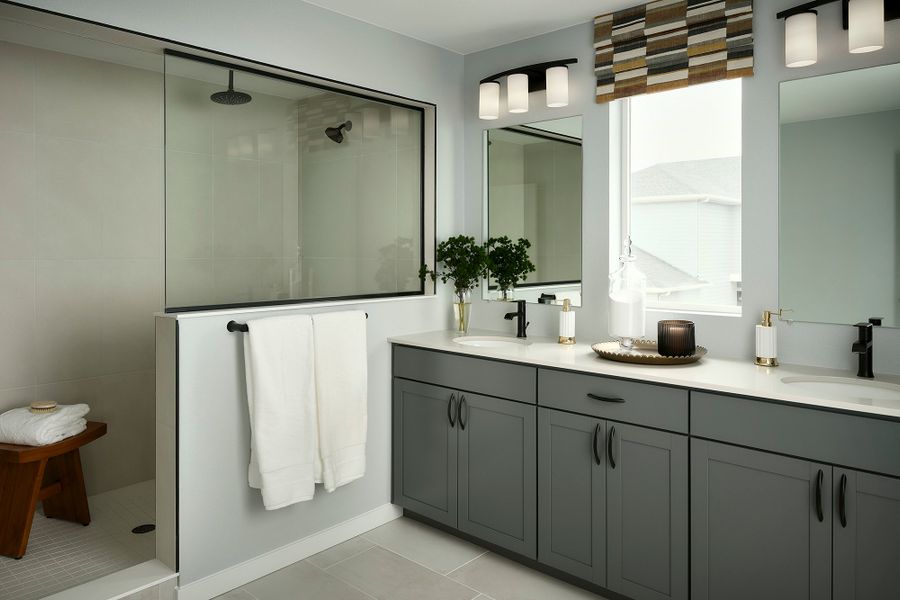 Representative furnished interior of a home built from the The Calista by David Weekley Homes in Revel Crossing at Wolf Ranch – The Ascent Collection, Colorado Springs (Image 4).