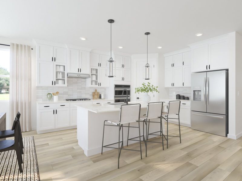 Skip takeout and prep dinner in the well-appointed kitchen.