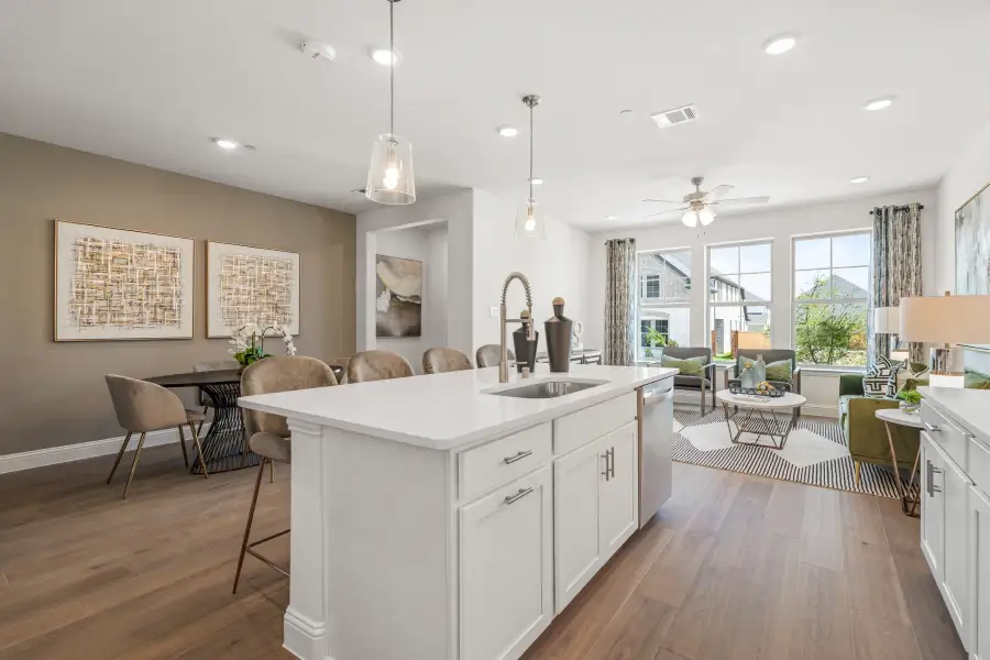 Furnished interior view inside a new home in Waterbend, Euless (Image 6).
